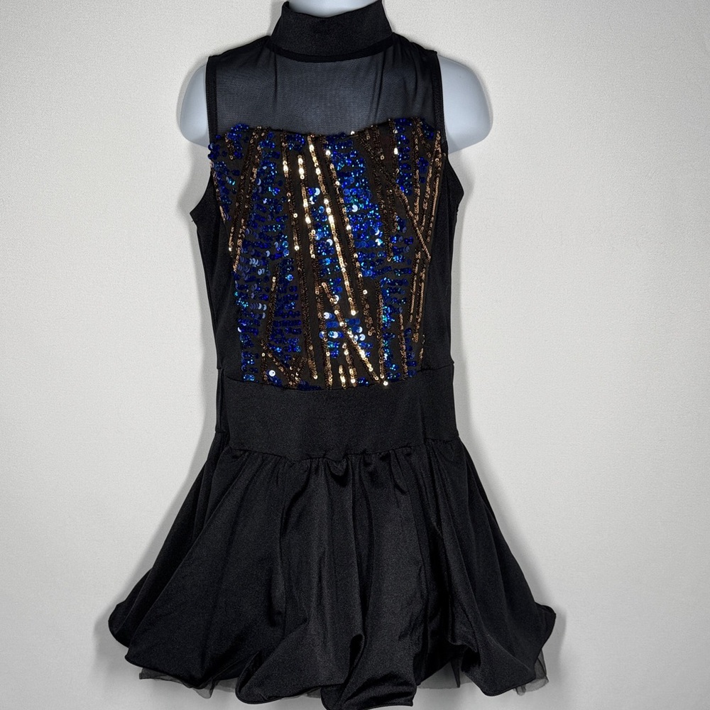 Weissman Drop Waist Sequin Flounce Dress (Style #12418)